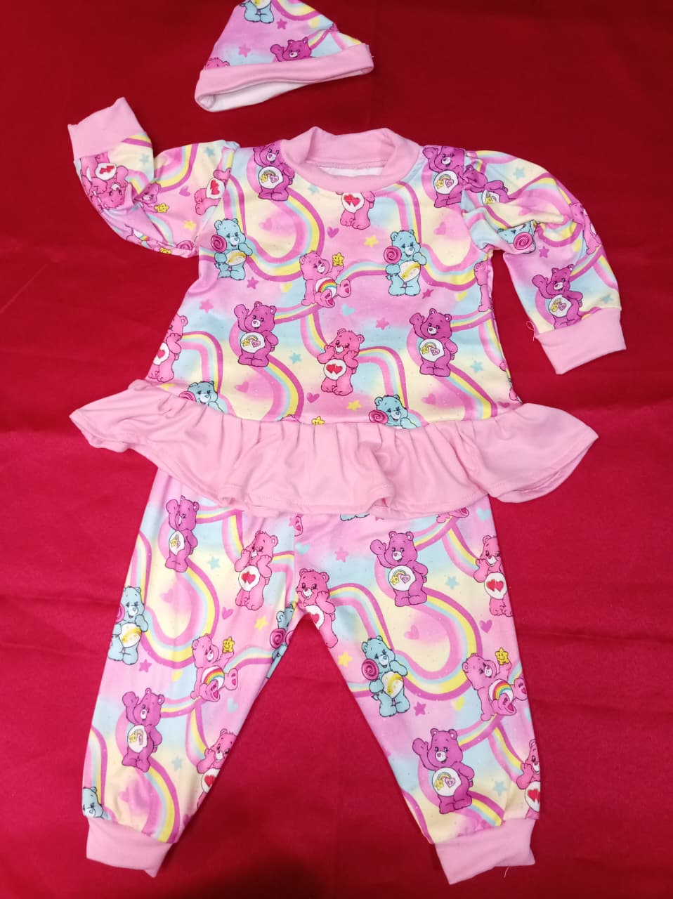 Pijama Miña Estampado con Osos Morados